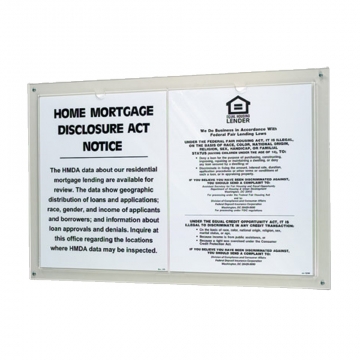 Image of item: 2-Pocket Acrylic Wall Frame for Paper Mandatory Signs